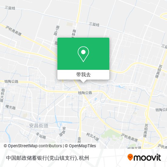 中国邮政储蓄银行(党山镇支行)地图