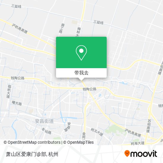 萧山区爱康门诊部地图