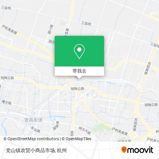 党山镇农贸小商品市场地图