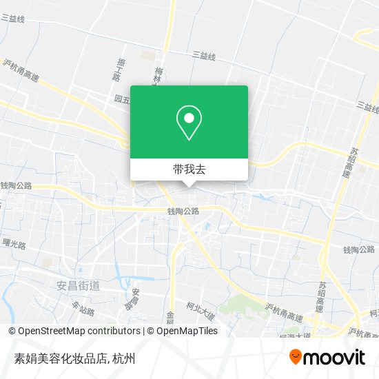 素娟美容化妆品店地图