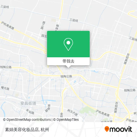 素娟美容化妆品店地图
