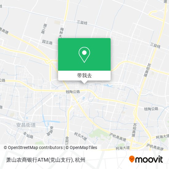 萧山农商银行ATM(党山支行)地图