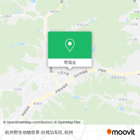 杭州野生动物世界-自驾泊车区地图