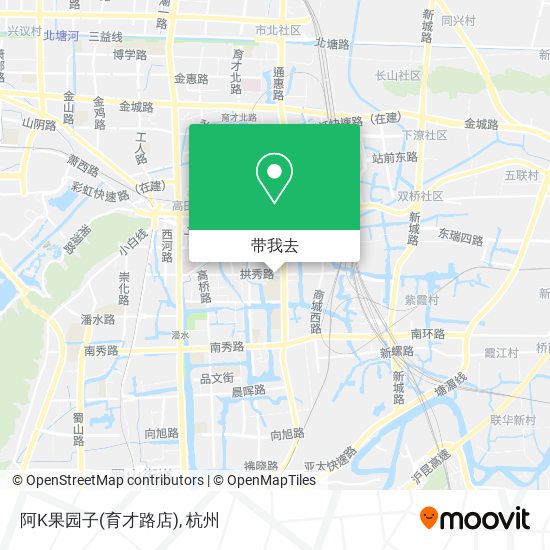 阿K果园子(育才路店)地图