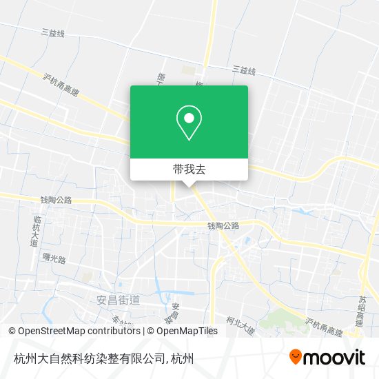 杭州大自然科纺染整有限公司地图