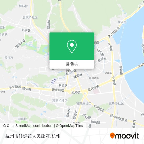杭州市转塘镇人民政府地图
