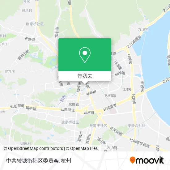 中共转塘街社区委员会地图