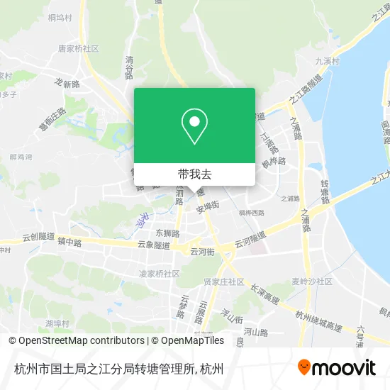 杭州市国土局之江分局转塘管理所地图