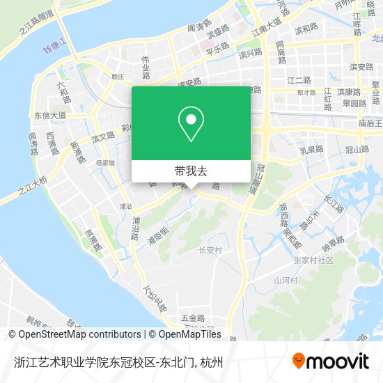 浙江艺术职业学院东冠校区-东北门地图
