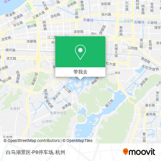 白马湖景区-P8停车场地图