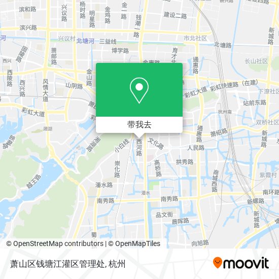 萧山区钱塘江灌区管理处地图