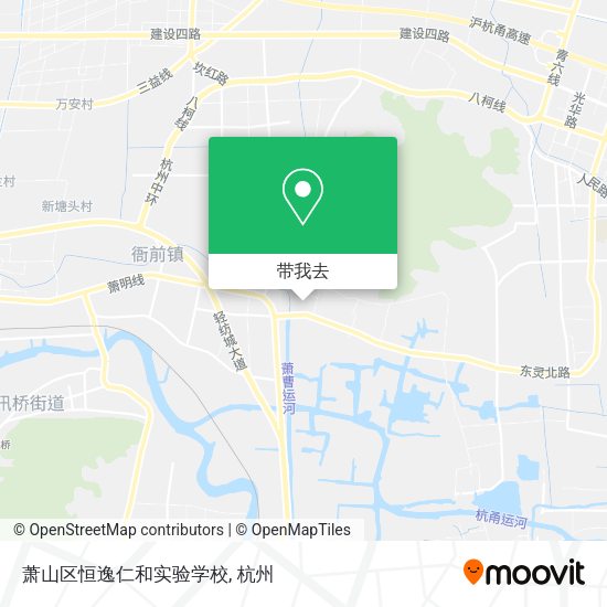萧山区恒逸仁和实验学校地图