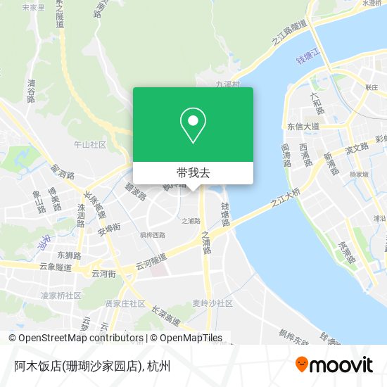 阿木饭店(珊瑚沙家园店)地图