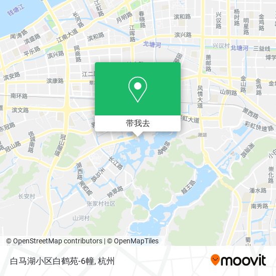 白马湖小区白鹤苑-6幢地图