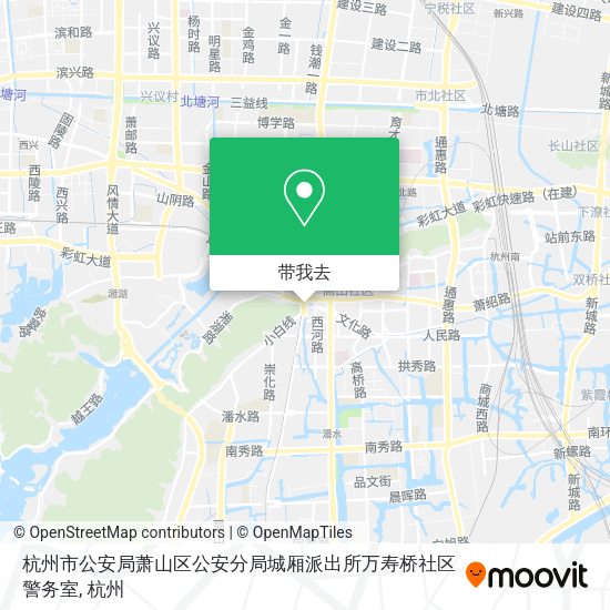 杭州市公安局萧山区公安分局城厢派出所万寿桥社区警务室地图