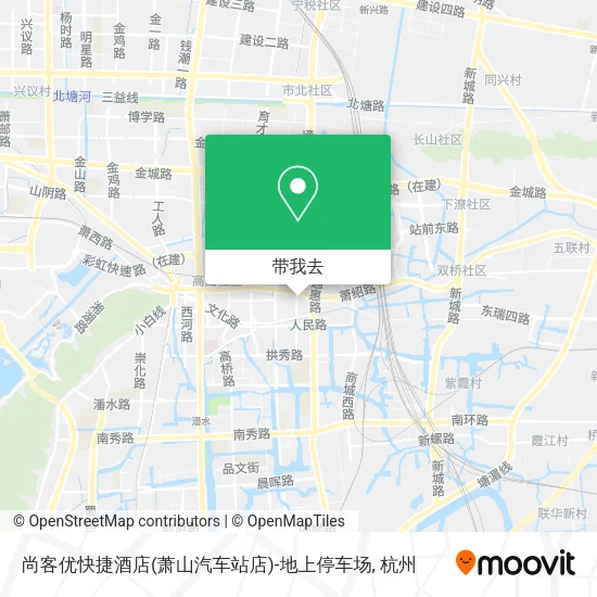 尚客优快捷酒店(萧山汽车站店)-地上停车场地图