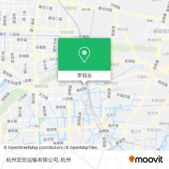 杭州宏欣运输有限公司地图