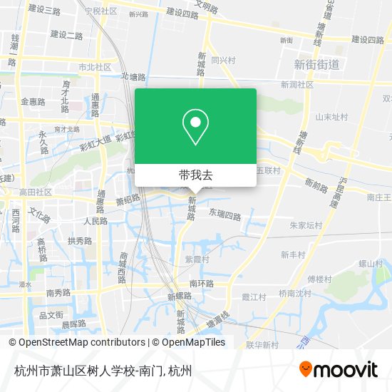 杭州市萧山区树人学校-南门地图