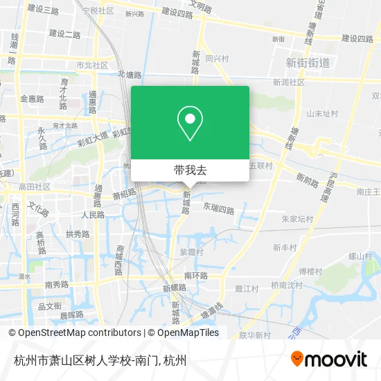 杭州市萧山区树人学校-南门地图