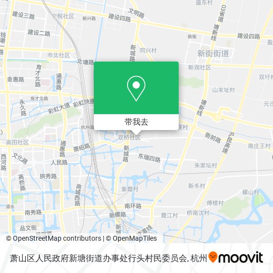 萧山区人民政府新塘街道办事处行头村民委员会地图