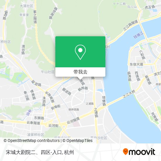 宋城大剧院二、四区-入口地图