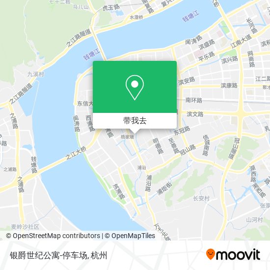 银爵世纪公寓-停车场地图