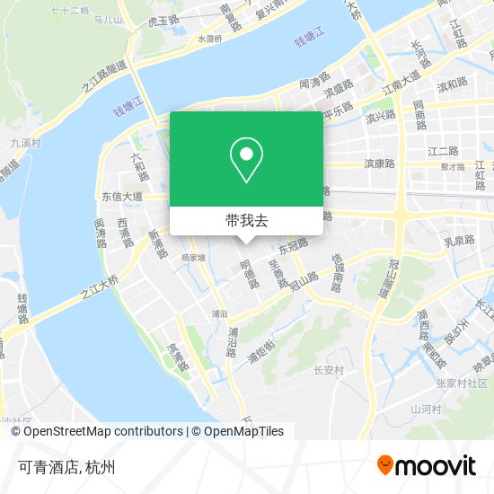 可青酒店地图