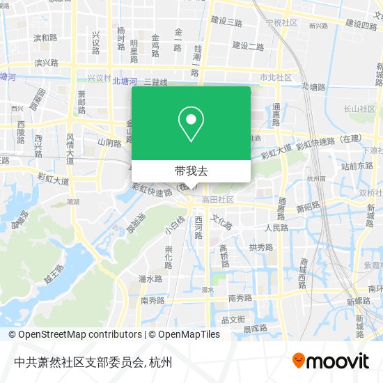 中共萧然社区支部委员会地图