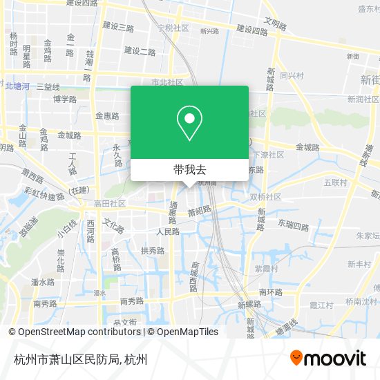 杭州市萧山区民防局地图