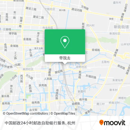 中国邮政24小时邮政自助银行服务地图