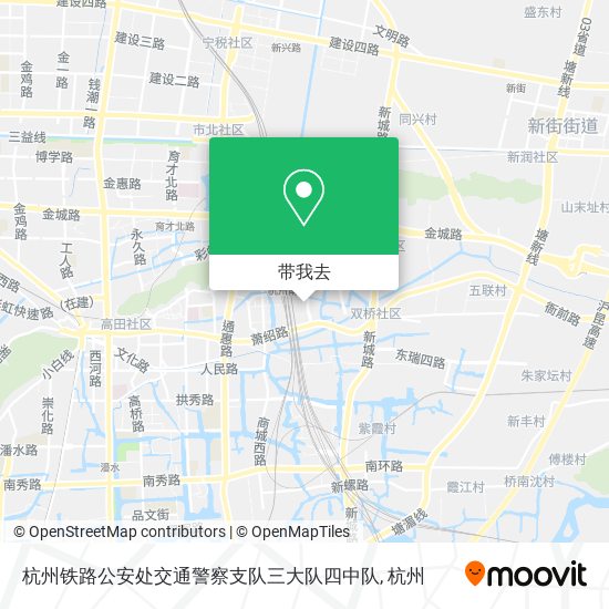 杭州铁路公安处交通警察支队三大队四中队地图