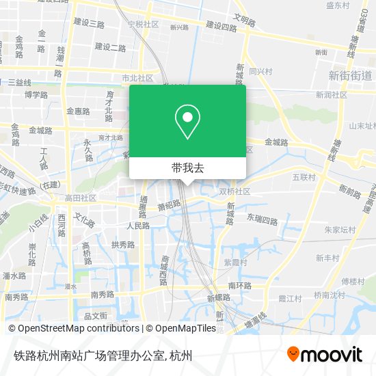 铁路杭州南站广场管理办公室地图