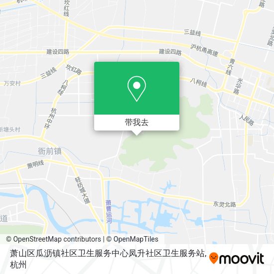 萧山区瓜沥镇社区卫生服务中心凤升社区卫生服务站地图