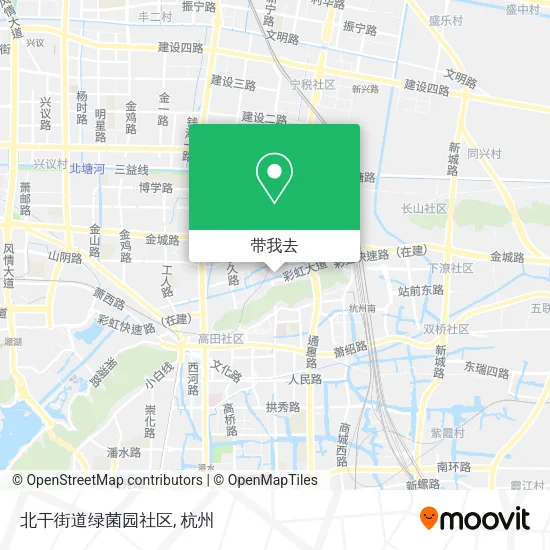 北干街道绿菌园社区地图
