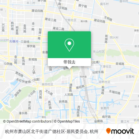 杭州市萧山区北干街道广德社区-居民委员会地图