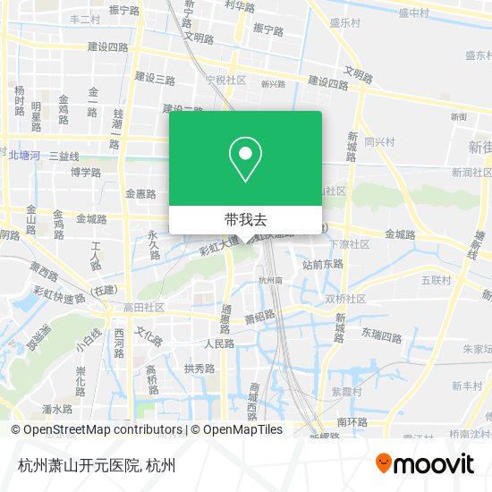 杭州萧山开元医院地图