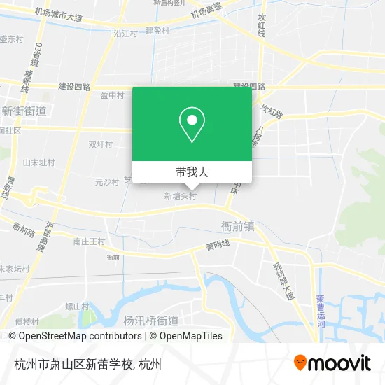 杭州市萧山区新蕾学校地图