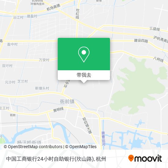 中国工商银行24小时自助银行(坎山路)地图