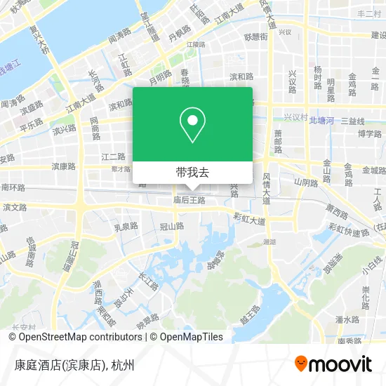 康庭酒店(滨康店)地图
