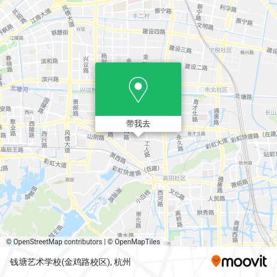 钱塘艺术学校(金鸡路校区)地图