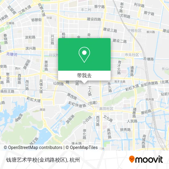 钱塘艺术学校(金鸡路校区)地图