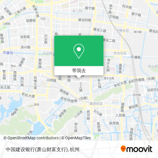 中国建设银行(萧山财富支行)地图