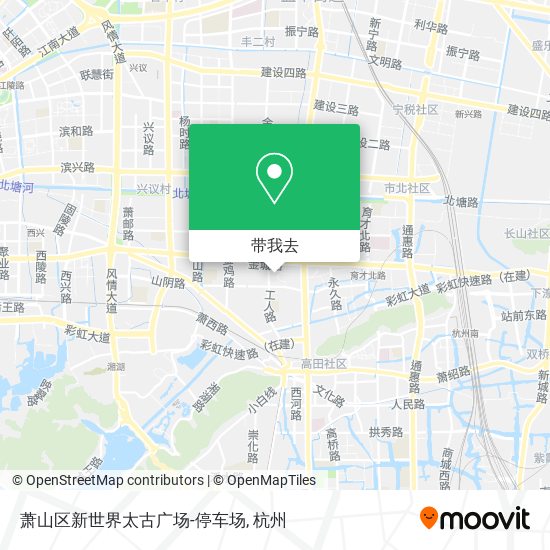 萧山区新世界太古广场-停车场地图