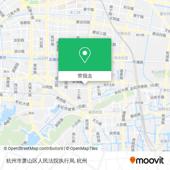 杭州市萧山区人民法院执行局地图