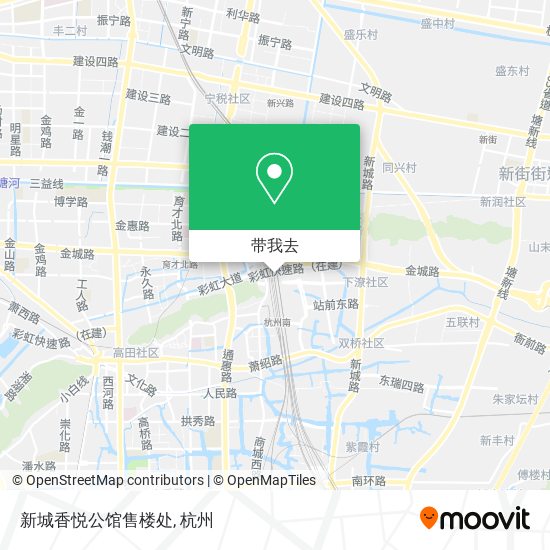 新城香悦公馆售楼处地图