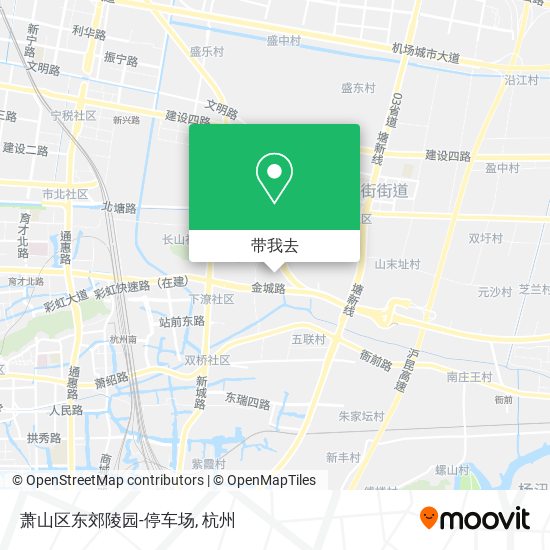 萧山区东郊陵园-停车场地图