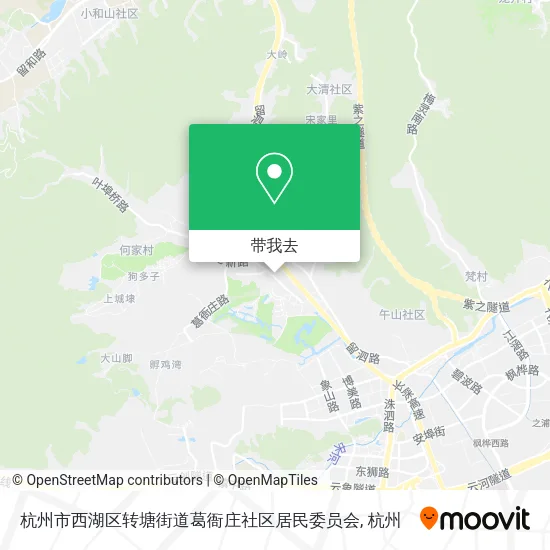 杭州市西湖区转塘街道葛衙庄社区居民委员会地图