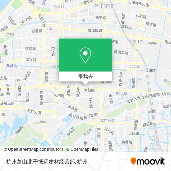 杭州萧山北干振远建材经营部地图