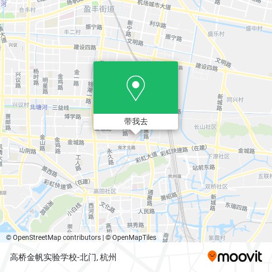 高桥金帆实验学校-北门地图