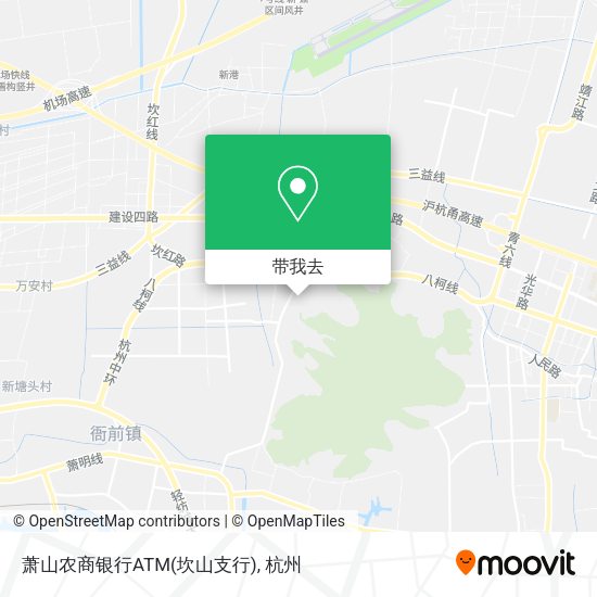 萧山农商银行ATM(坎山支行)地图
